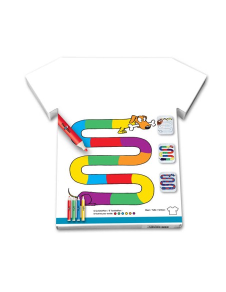 Tee-Shirt "Teckel multicolor"