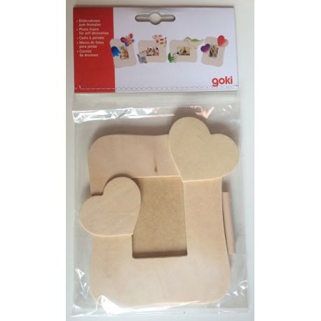 Cadres en bois à colorier