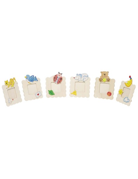 Cadres en bois à colorier