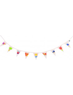 Guirlande de fanions à peindre