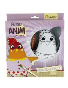 Super Anim à peindre - Marie-Poule