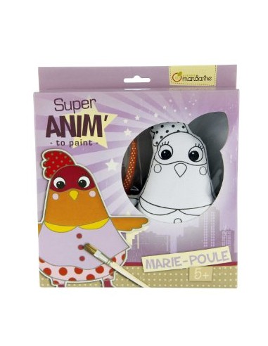 Super Anim à peindre - Marie-Poule