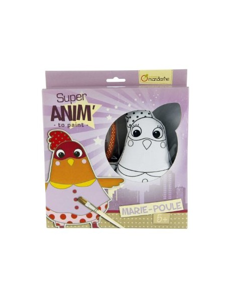 Super Anim à peindre - Marie-Poule