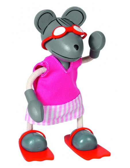 Souris à habiller en vacances