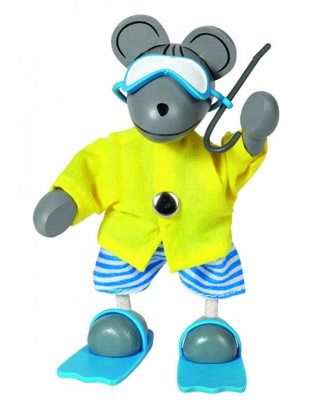 Souris à habiller en vacances